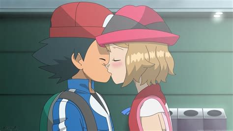 Ash And Serena Kiss Scene Uncensored English Dub Fanmade Youtube