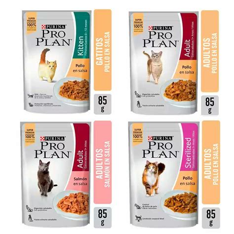 Pouch Pro Plan Gato Adulto Kitten Sterilized Salmón Pollo 85 gr