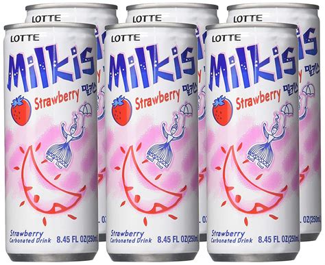 Buy Lotte Milkis Soft Soda Variety Favor Strawberry Pack Of 6 Online At Desertcartkuwait