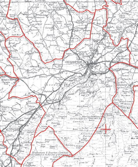 Okehampton Parish Map