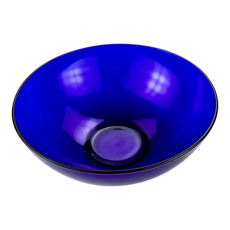 Vintage Cobalt Blue Large Glass Bowl Chairish