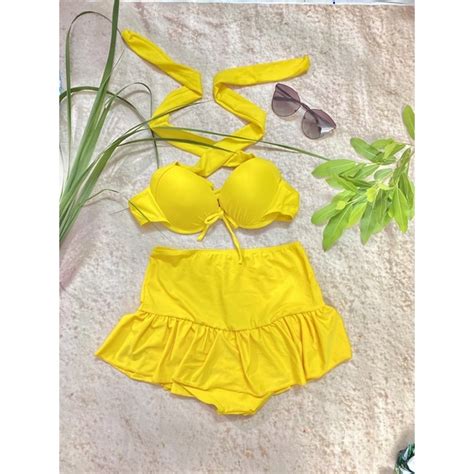 Bikini Women S Beach Swimwear Underwire Fishtail Skirt BELLA T01 Shopee Malaysia