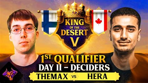 KOTD5 QUALIFIER ONE TheMax Vs Hera Ageofempires2 YouTube