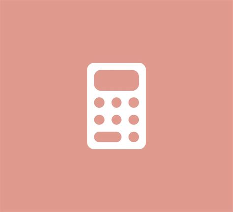 Awasome Pink Aesthetic App Icons Calculator 2022