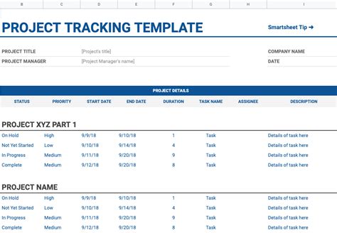 Google Sheets Project Management 2023 (10 Free Templates)