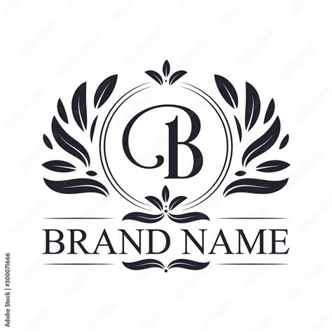 Luxury logo design Letter B logo. Vintage elegant ornamental alphabet B ...