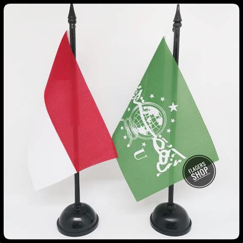 Detail Jual Paket Bendera Meja Indonesia Nahdlatul Ulama Nu