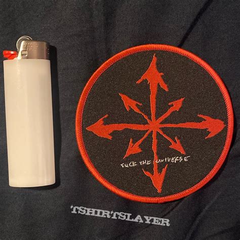 Craft Fuck The Universe Red Border Patch TShirtSlayer TShirt And