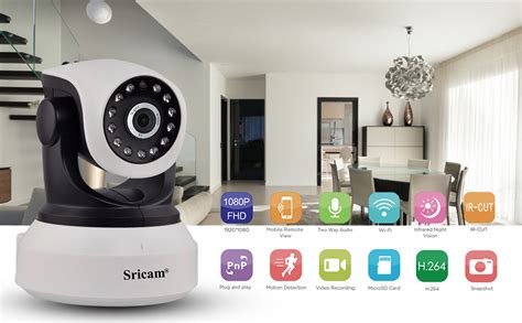 Buy Sricam SP017 WiFi Wireless 2MP 1080p IP Camera CCTV Online at Low ...