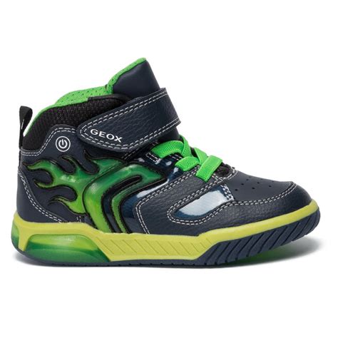 Sneakersy Geox J Inek B C J Cc Bu C S Navy Lime Eobuwie Pl