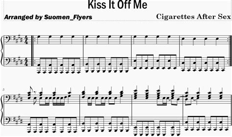 Cigarettes After Sex Kiss It Off Me Piano Cover By Suomen Flyers