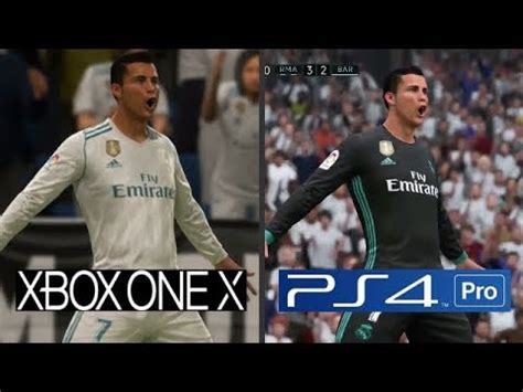 Fifa Xbox One X Vs Ps Pro Graphics Comparison Youtube