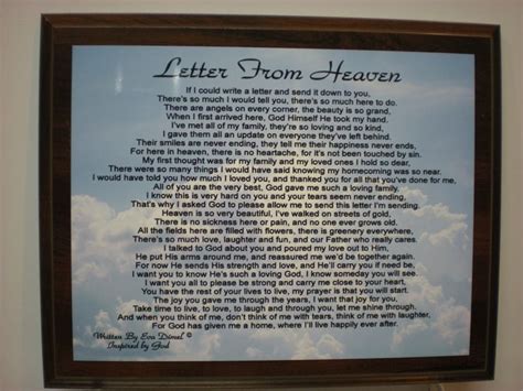 A Letter From Heaven Poem - Yahoo Image Search Results | Letter from ...