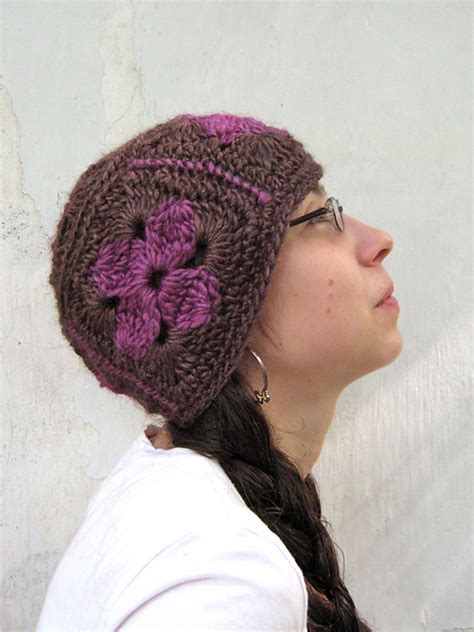 Ravelry Granny Square Beanie Pattern By Erica Jackofsky Fiddle Knits