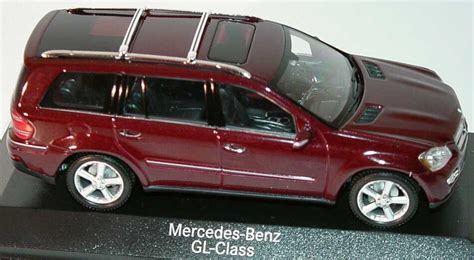 Mercedes Benz GL Klasse X164 Carneolrot Met Werbemodell Minichamps