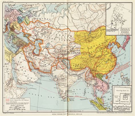 Asia under the Mongols, 1290 A.D. - Digital Commonwealth