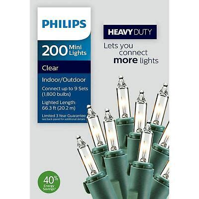 Philips Count Heavy Duty Christmas Incandescent Mini String Lights