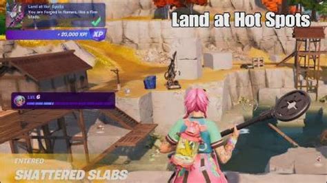 Land At Hot Spots Fortnite Explorer Quest Chapter 4 Season 1