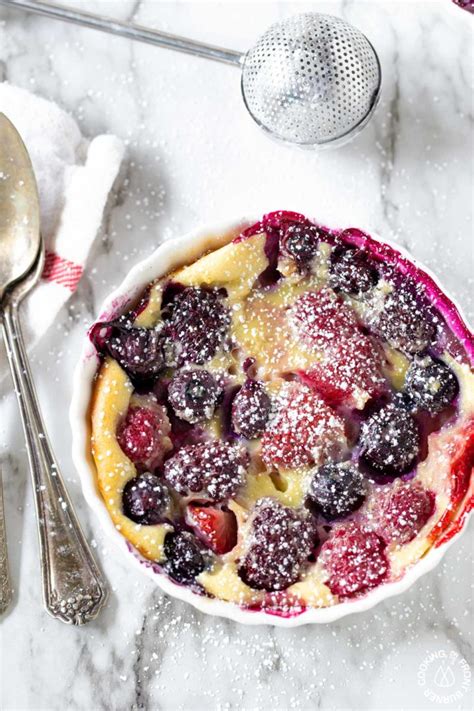 Mixed Berry Pudding Cake Cooking On The Front Burner