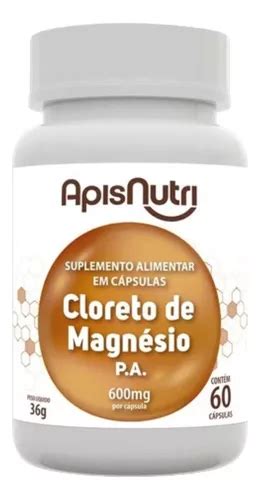 Cloreto De Magn Sio Mg Apisnutri C Psulas Parcelamento Sem