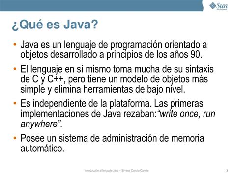 PPT INTRODUCCIÓN AL LENGUAJE JAVA PowerPoint Presentation free