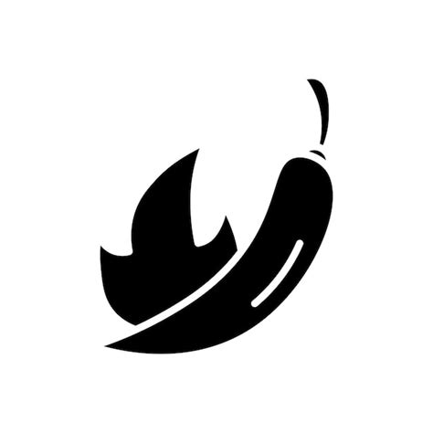 Premium Vector Pepper Hot Icon Isolated On White Background
