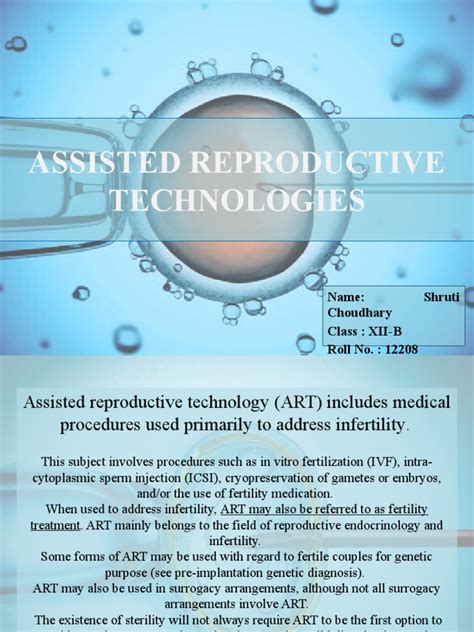 Assisted Reproductive Technologies Pdf