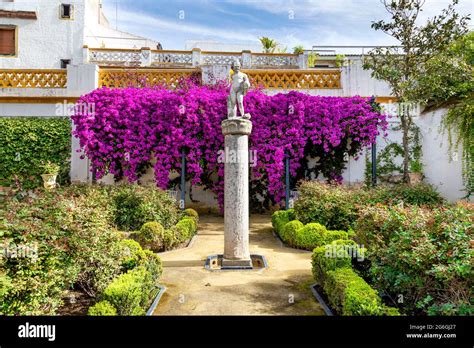 Garden At Casa De Pilatos Pilate S House Seville Andalusia Spain