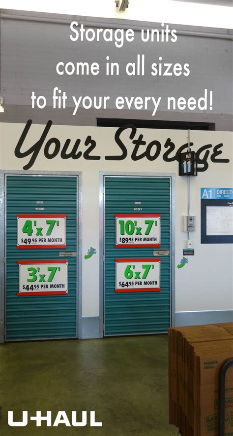 U Haul Storage Unit Sizes And Prices at Ryan Kettner blog