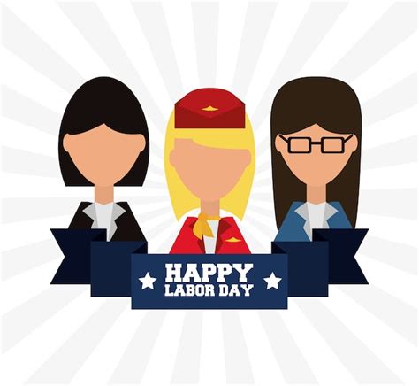 Free Vector Happy Labor Day