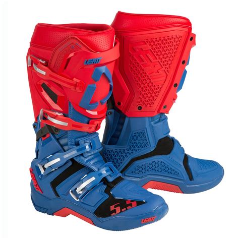 Leatt Bottes MX GPX 5 5 Flexlock Bleu Rouge Maciag Offroad