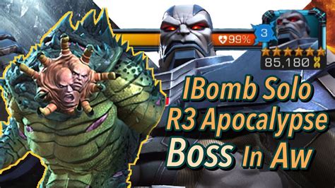 Immortal Abomination Solos Aw Apocalypse Boss Rank 3 6 Star Marvel Contest Of Champions