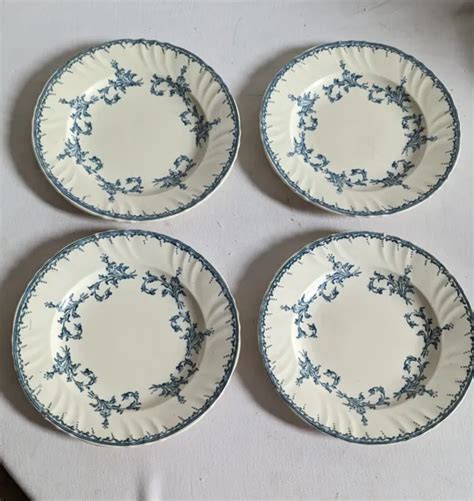 Assiettes Plates Anciennes Fa Ence De Longwy Mod Le Chantilly Eur