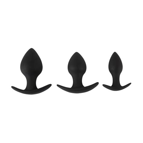 Black Velvets anal training silikone buttplug sæt Køb 100 diskret