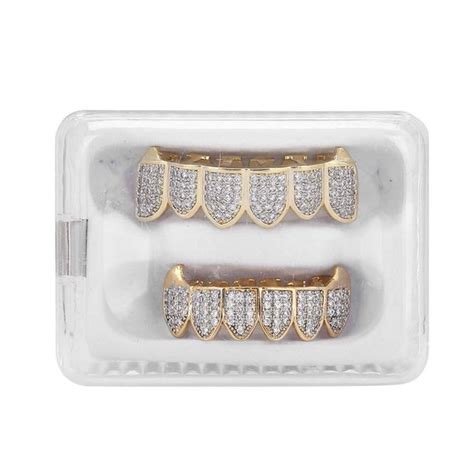 Doact Grillz Teeth For Men And Women Hip Hop Prop Teeth Decoration