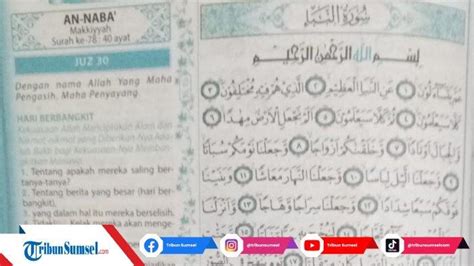 Bacaan Surat An Naba 1 40 Kumpulan Juz Amma Lengkap Dengan Latin Arti