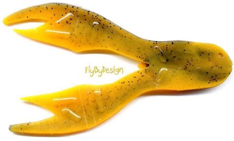 Crawfish & Orange Soft Plastic 3.25" Lures 10/pack