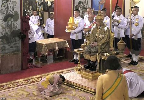 Thai Playboy King Dons The Great Crown Of Victory Daily Mail Online