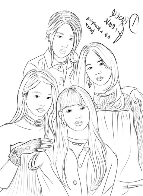 Desenhos De Black Pink Para Imprimir E Colorir Pintar The Best Porn