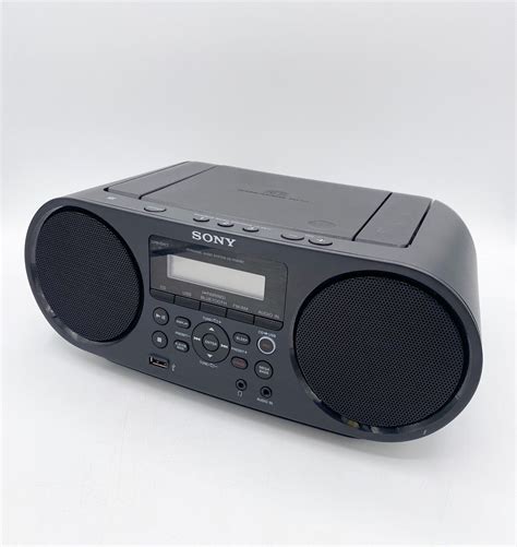 Sony Zs Rs60bt Boombox Bluetooth Cd Player Usb Am Fm Radio Black Tested