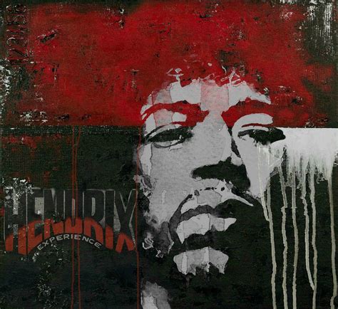 With A Circus Mind That S Running Wild Jimi Hendrex Mixed Media By