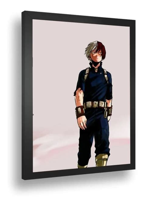 Quadro Emoldurado Poste Boku No Hero Academia Todoroky Elo