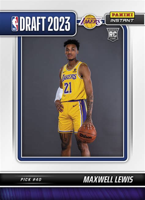 Nba 2023 24 Instant Draft Night Basketball Single Card Maxwell Lewis