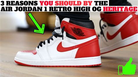 3 Reasons You Should Buy The Air Jordan 1 Retro High Og Heritage Youtube