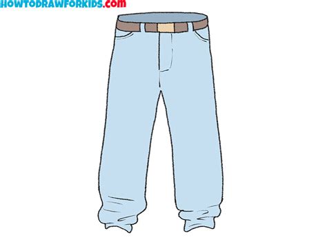 How To Draw Baggy Pants Step 5 How To Draw Pants Drawing Clothes