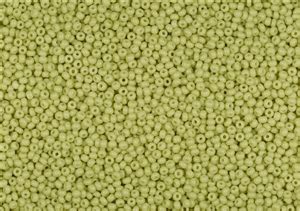 11 0 Czech Preciosa Seed Beads Opaque Light Olive Solgel 3152