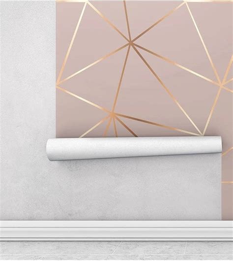 Papel De Parede Zara Rose Gold Carmim