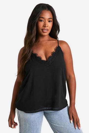 Plus Size Lace Tops Boohoo Us