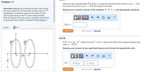 Solved Helmholtz Coils Are Two Identical Circular Coils Chegg