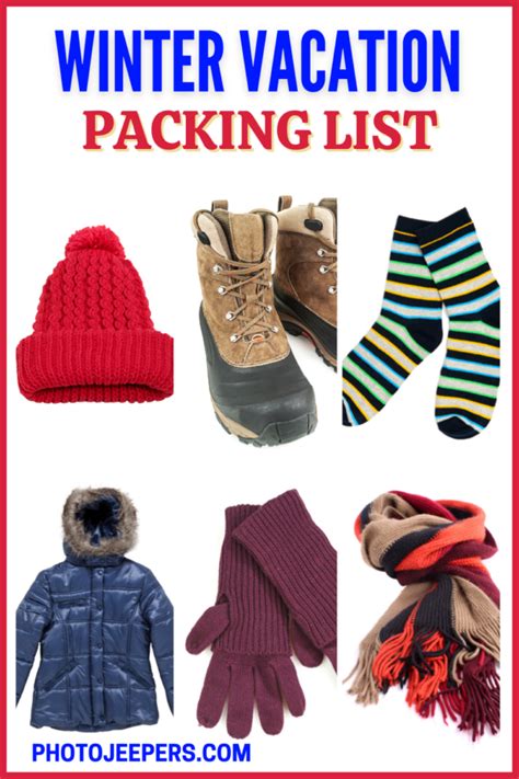 Winter Vacation Packing List + Free Printable - PhotoJeepers